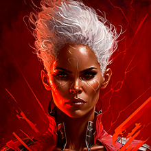 Load image into Gallery viewer, Halle Berry - Storm AI ART