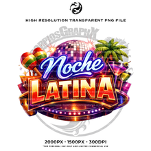 Load image into Gallery viewer, Noche Latina PNG