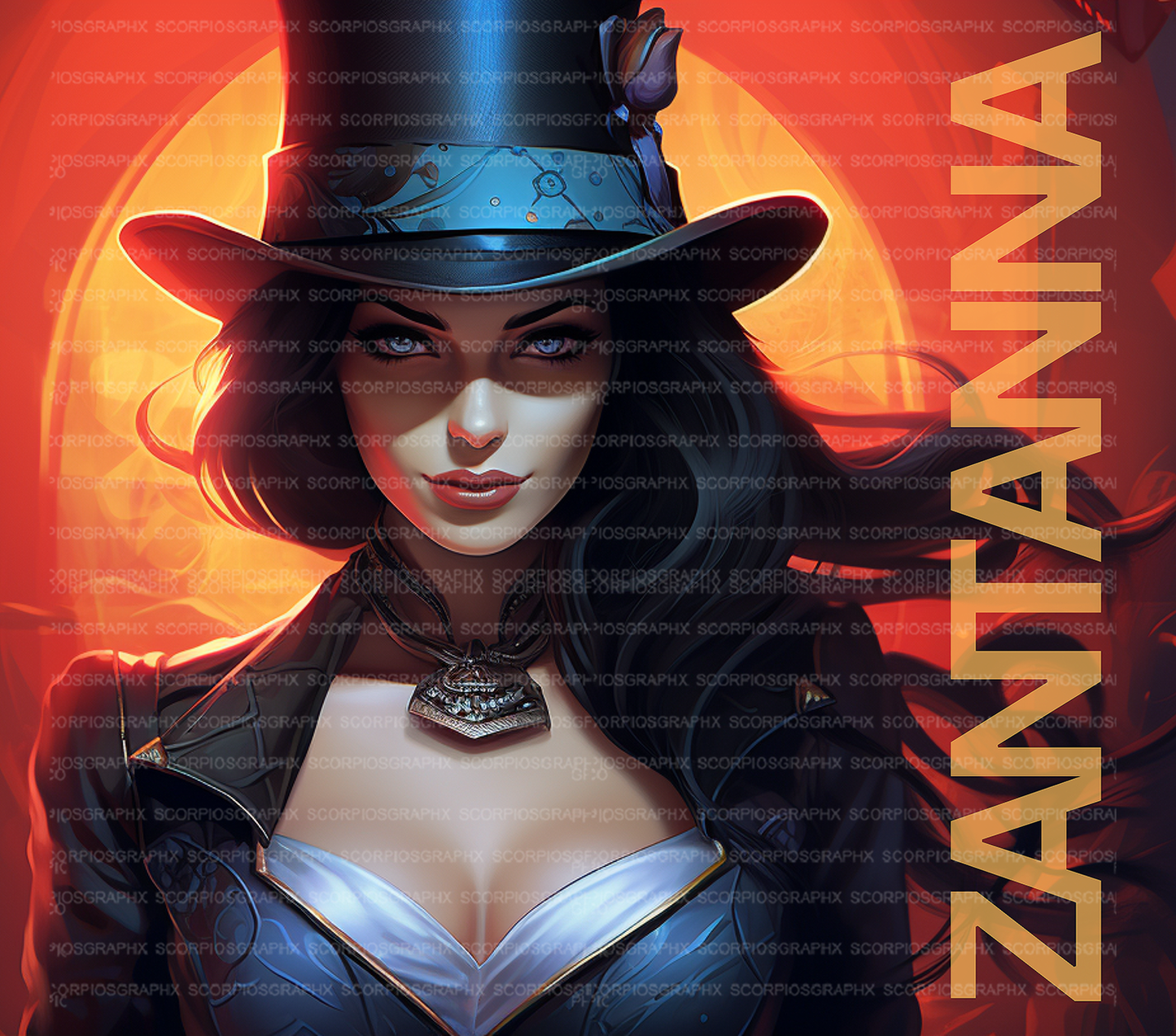 Zantanna PNG | Sublimation | Tumbler Wrap Design | Digital Download
