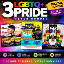 Load image into Gallery viewer, Pride Canva Bundle