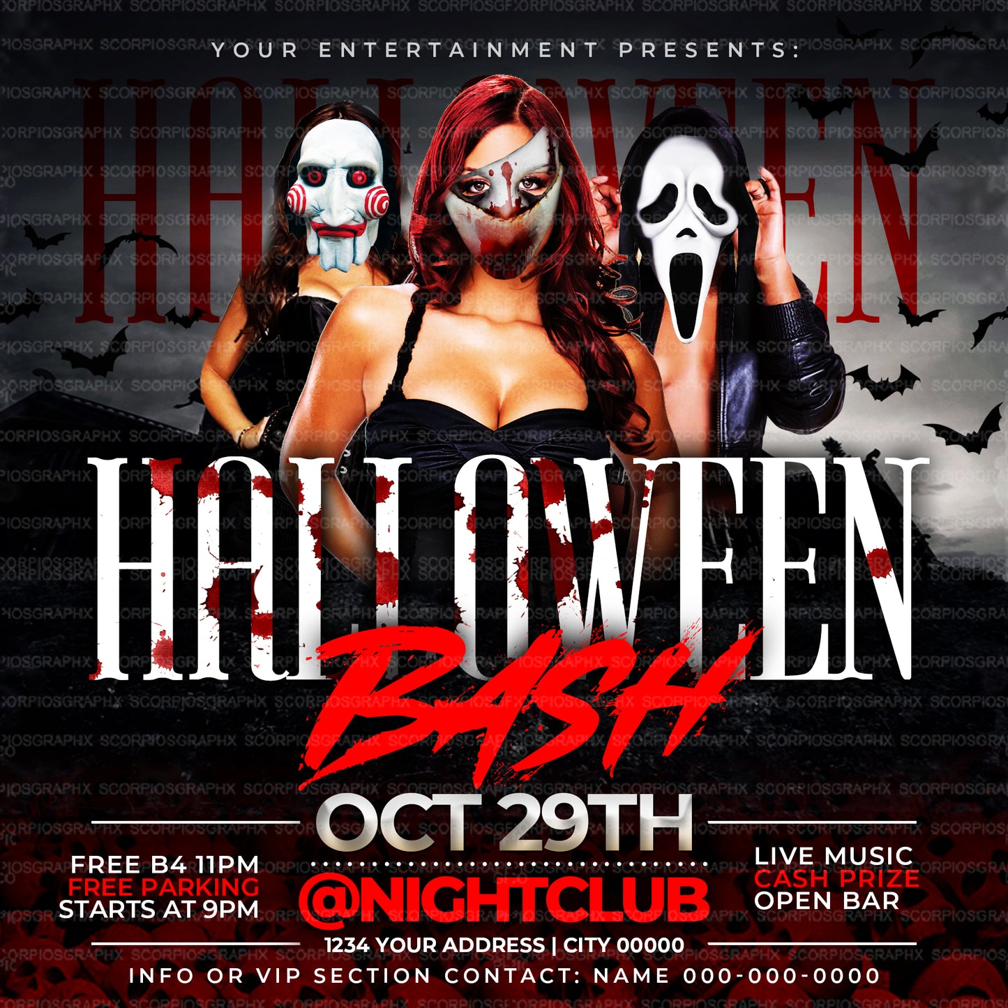 Halloween Bash Flyer Template