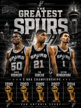Load image into Gallery viewer, Spurs Greatest Poster