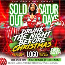 Load image into Gallery viewer, Drunk Christmas Party Flyer