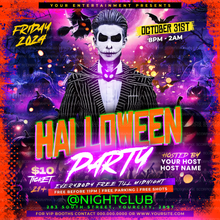 Load image into Gallery viewer, Halloween Party Flyer Template