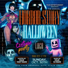 Load image into Gallery viewer, Horror Halloween Flyer