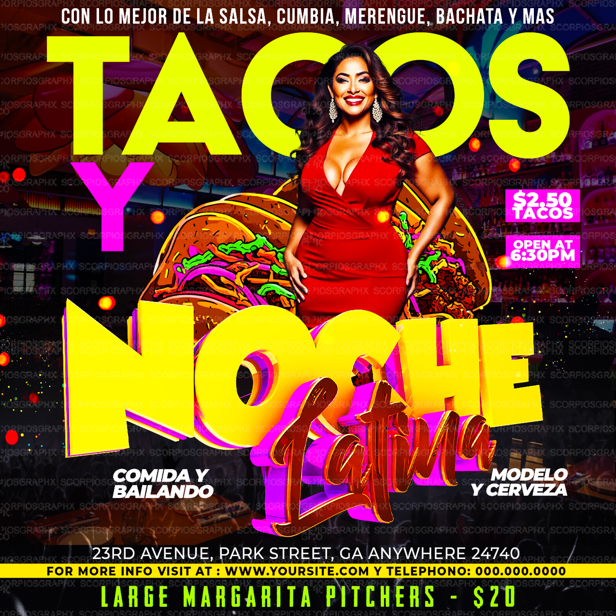 Noche Latina Flyer Template