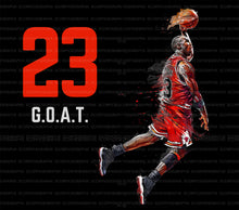 Load image into Gallery viewer, The Goat 23 PNG | Sublimation | Tumbler Wrap Design | Digital Download