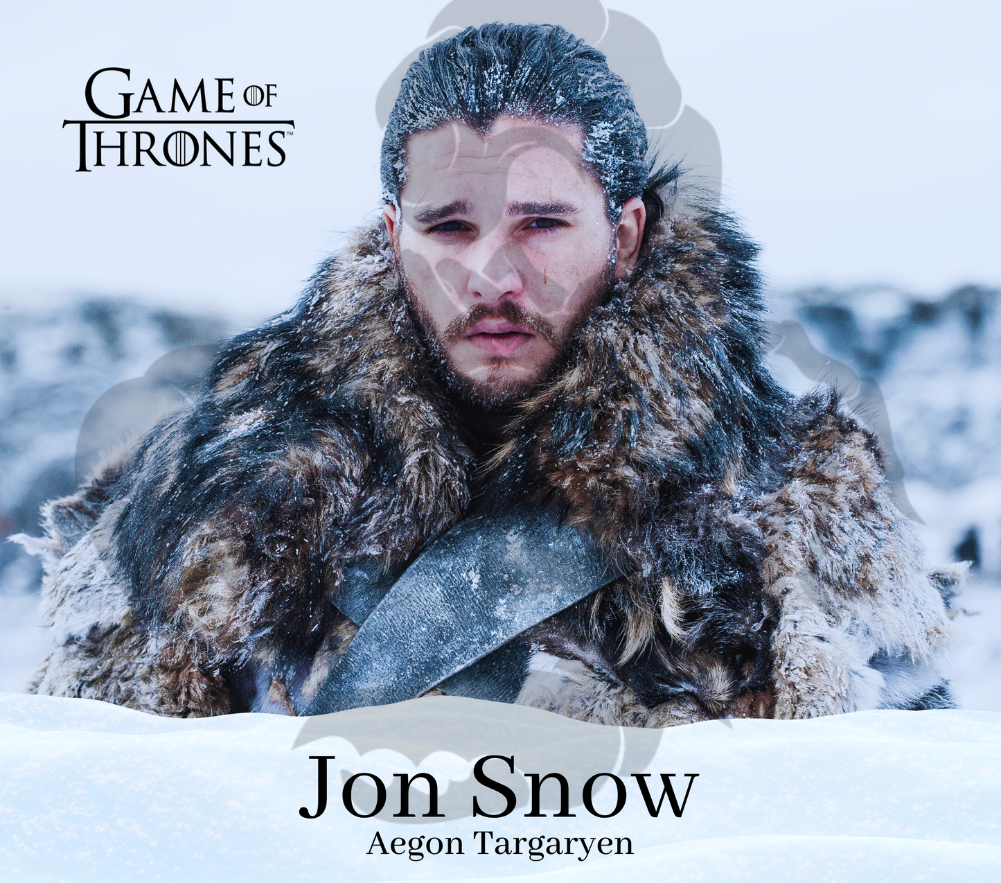 Jon Snow PNG | Sublimation | Tumbler Wrap Design | Digital Download