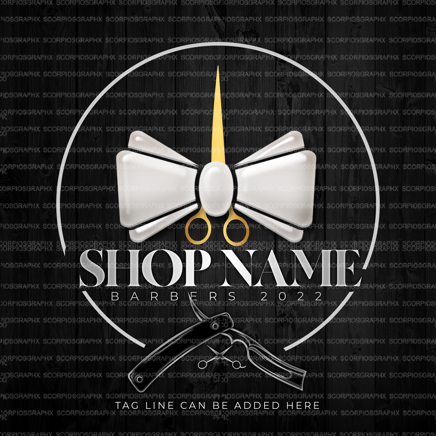 Customized Pre-made Barber Logo Design