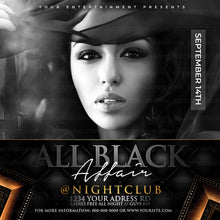Load image into Gallery viewer, All Black Affair Flyer