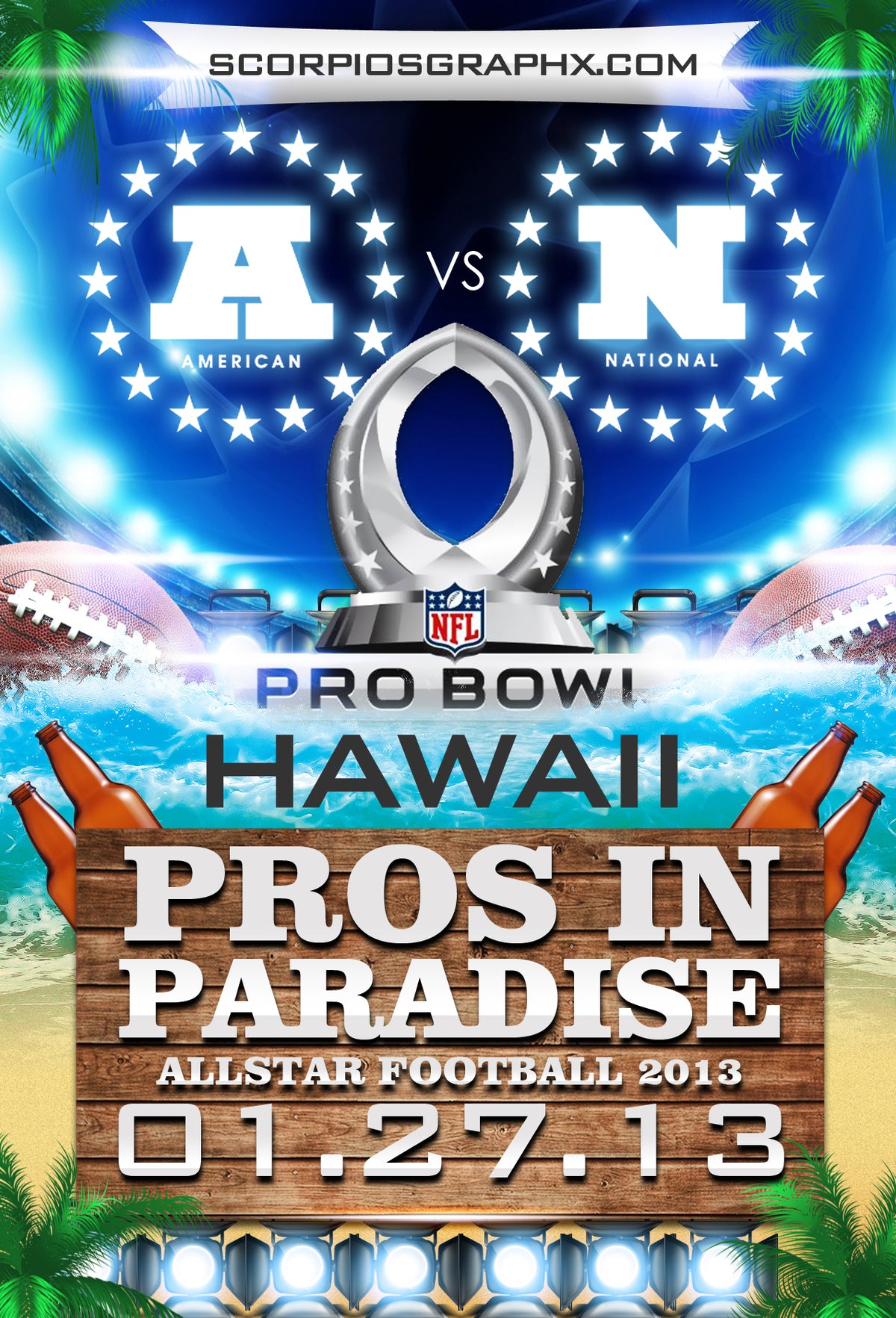 Pro Bowl Flyer Template