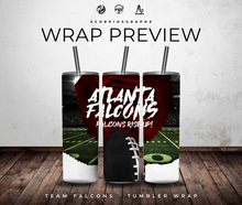 Load image into Gallery viewer, Team Falcons PNG | Sublimation | Tumbler Wrap Design | Digital Download
