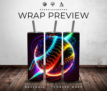 Load image into Gallery viewer, Baseball PNG | Sublimation | Tumbler Wrap Design | Digital Download