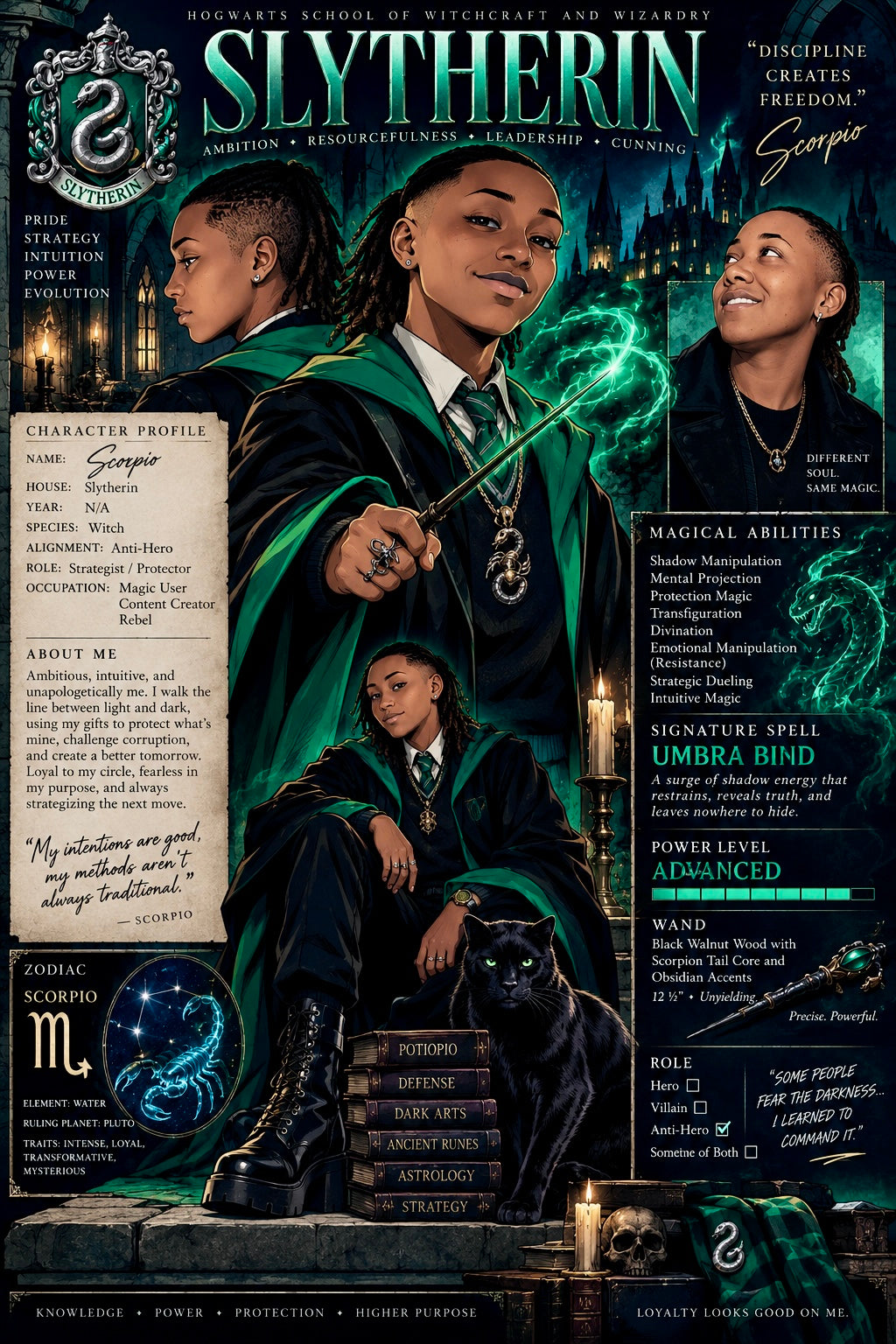 Happy Potter Slytherin House OC Prompt