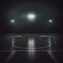 Load image into Gallery viewer, Basketball Court Poster - AI Wall Art
