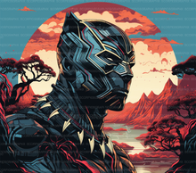 Load image into Gallery viewer, Black Panther 2 PNG | Sublimation | Tumbler Wrap Design | Digital Download
