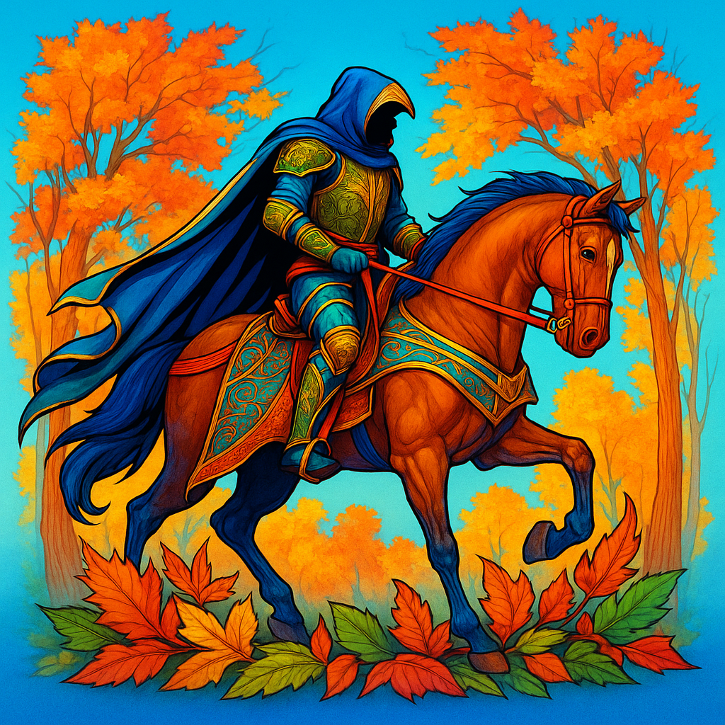 A Knight Coloring Page