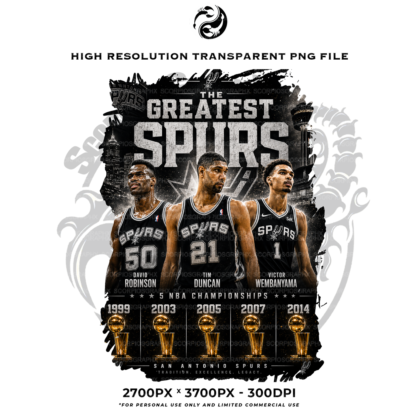 Spurs Greatest PNG