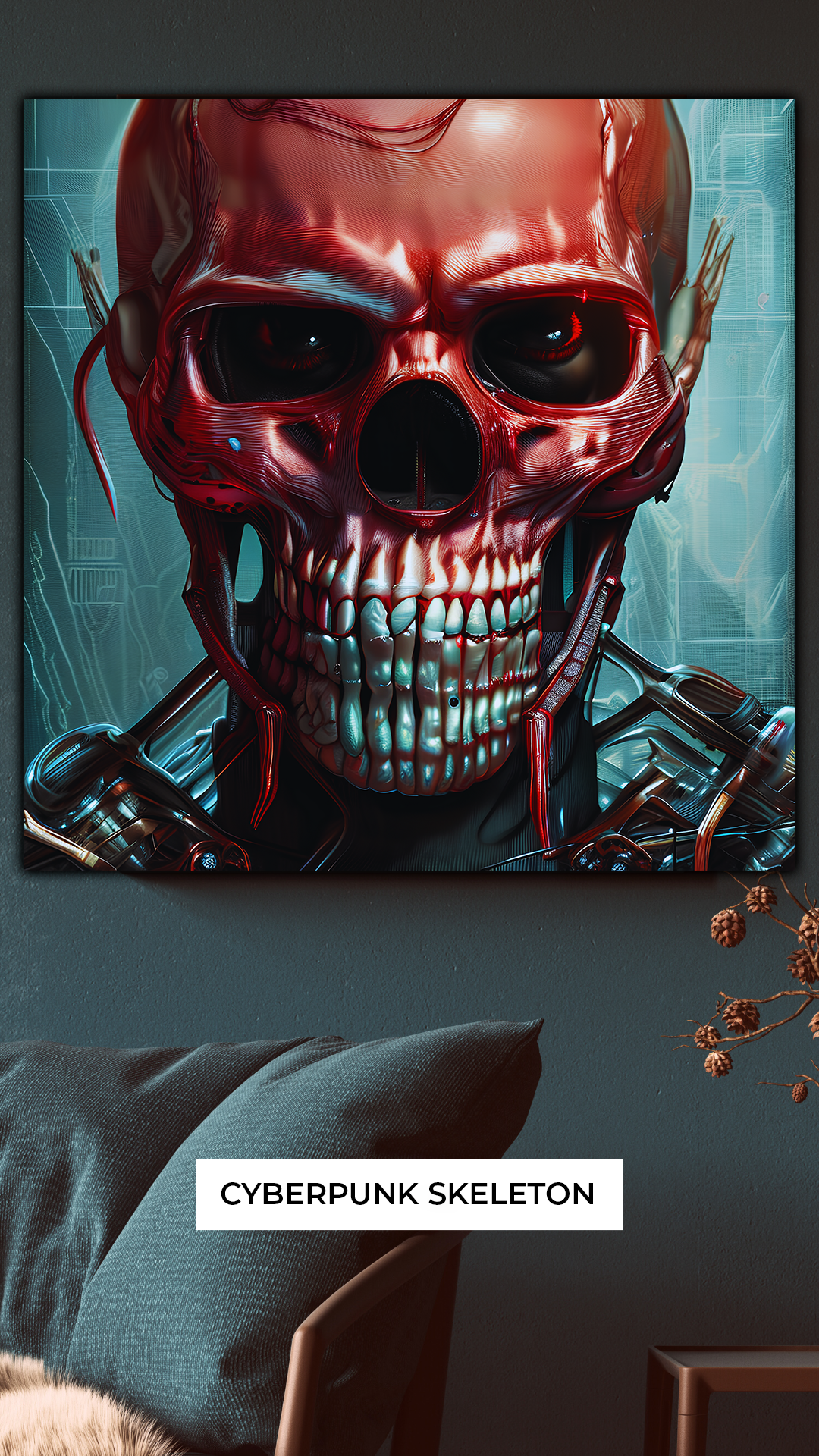 Cyberpunk Skeleton - Ai Art