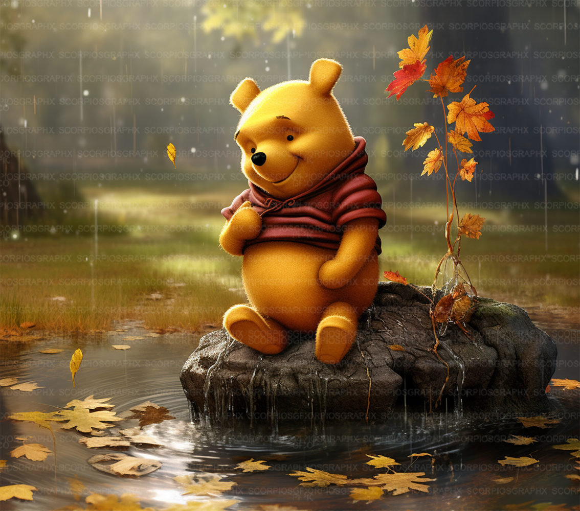 Winnie the Pooh PNG | Sublimation | Tumbler Wrap Design | Digital Download