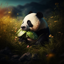 Load image into Gallery viewer, Panda Bear - Ai Art
