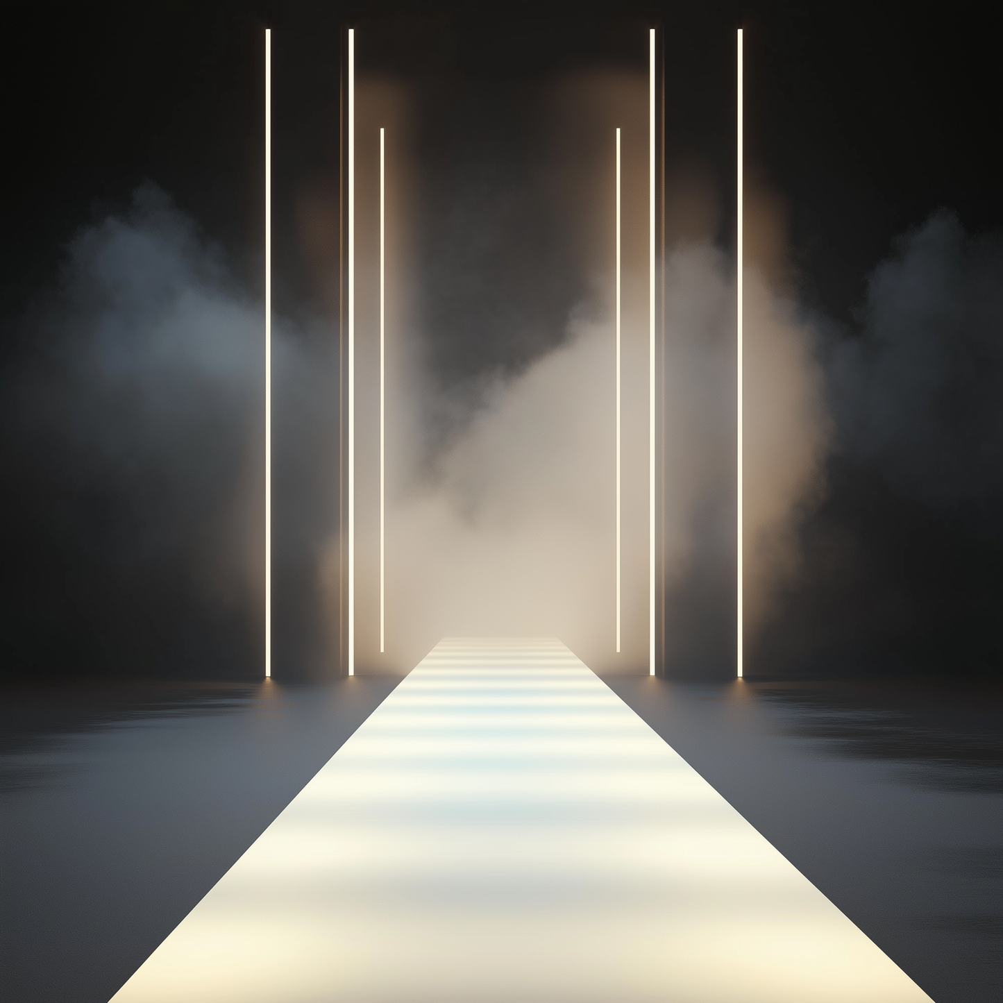 Blank smokey runway background - STOCK IMAGE