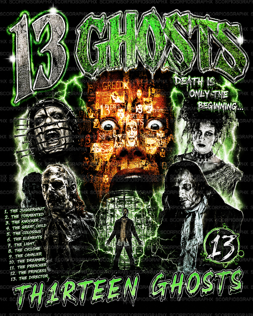 13 Ghosts 90s Grunge Tshirt PNG