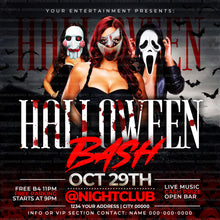 Load image into Gallery viewer, Halloween Bash Flyer Template
