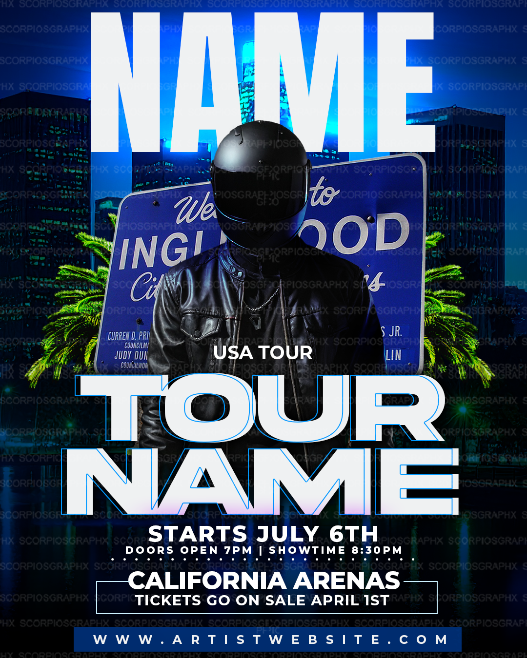 Music Tour Flyer Template