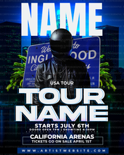 Load image into Gallery viewer, Music Tour Flyer Template
