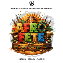 Load image into Gallery viewer, AFRO FETE TITLE LOGO PNG
