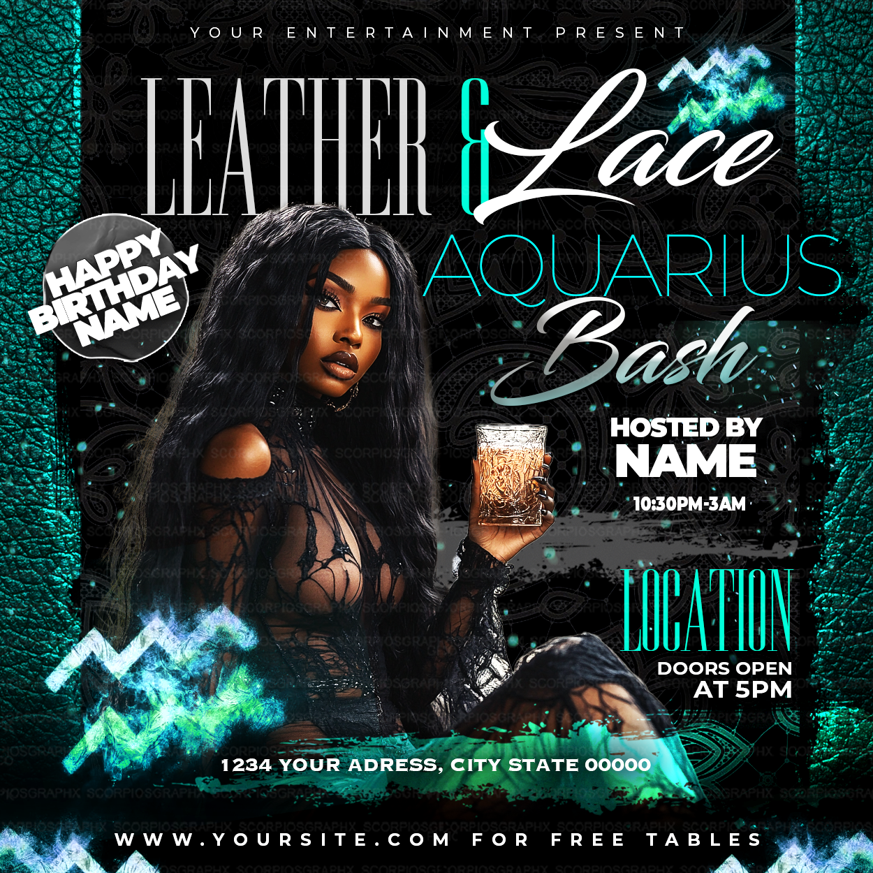 Aquarius Bash Flyer