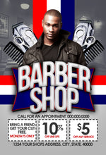 Load image into Gallery viewer, Barbershop Flyer Template
