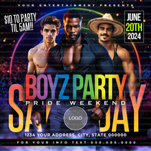 Load image into Gallery viewer, Gay Night Flyer Template

