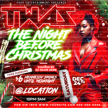 Load image into Gallery viewer, All Red Christmas Party Flyer
