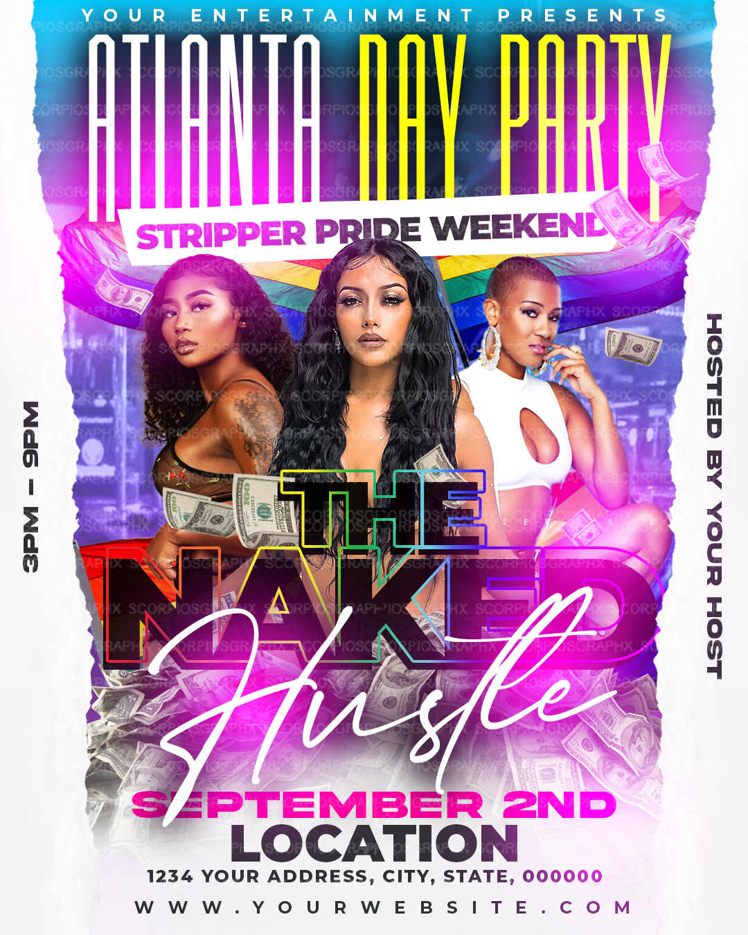 Day Pride Party Flyer Template