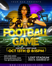 Load image into Gallery viewer, Football Game Flyer Template
