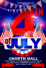 Load image into Gallery viewer, 4th of July Invitation Flyer Template
