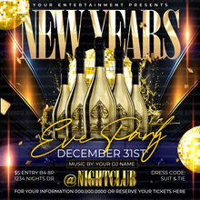 Load image into Gallery viewer, New Years Eve Party Flyer template
