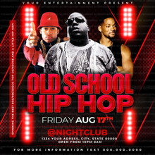 Load image into Gallery viewer, Old School Hip Hop Flyer Template
