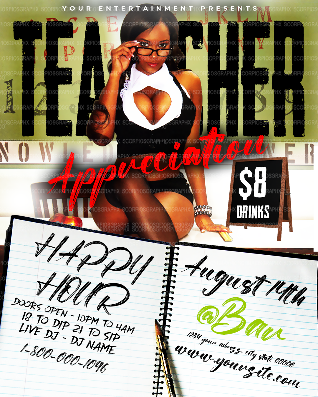Teacher Appreciation Flyer Template