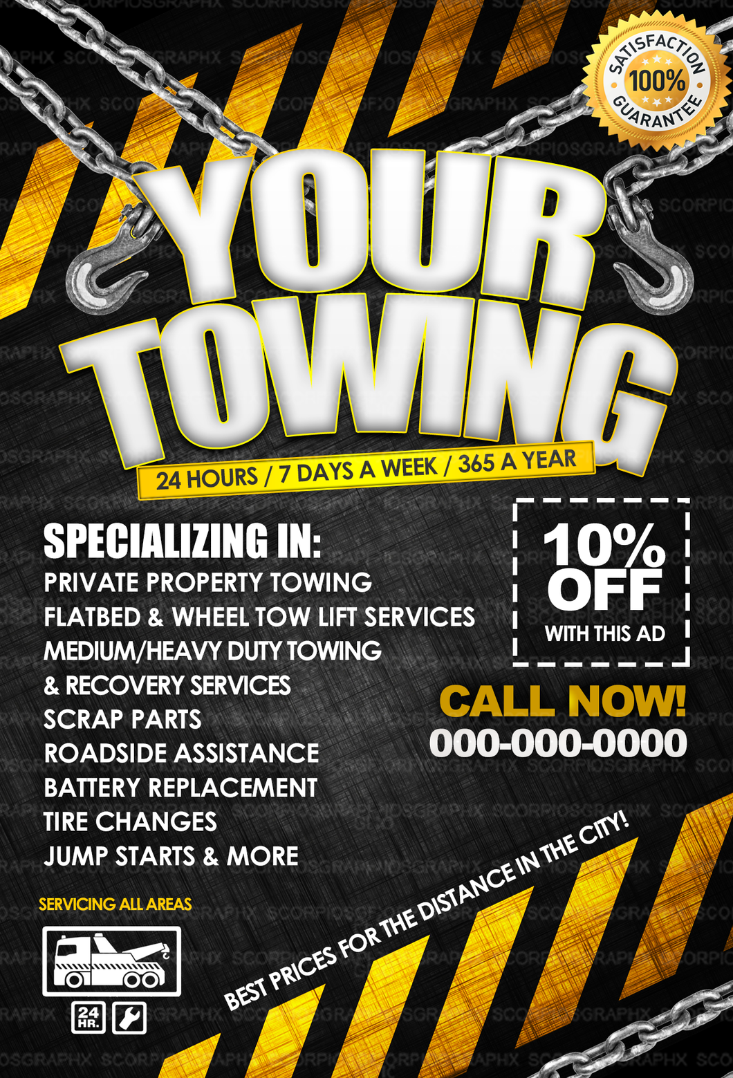 Tow Truck Flyer Template