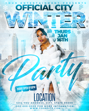 Load image into Gallery viewer, Winter Party Flyer Template
