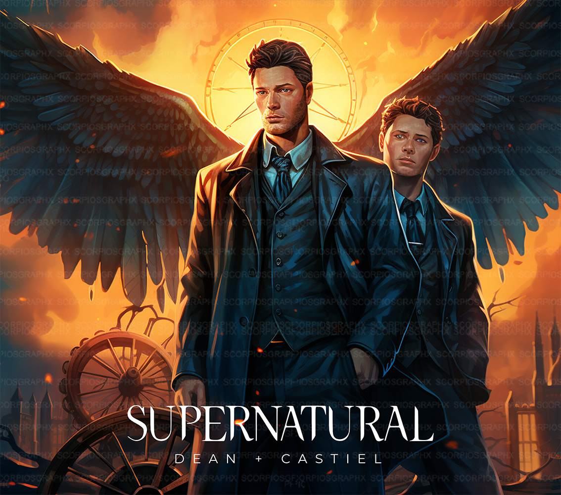 Destial - Supernatural PNG | Sublimation | Tumbler Wrap Design | Digital Download