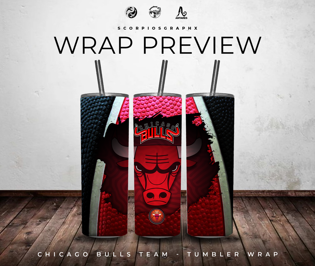 Bulls PNG | Sublimation | Tumbler Wrap Design | Digital Download