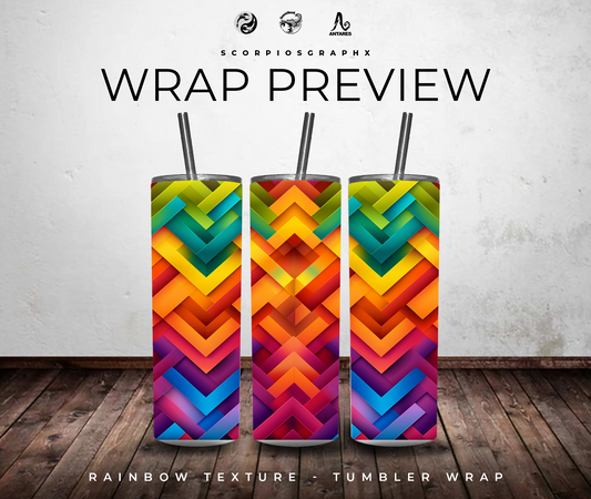 Rainbow PNG | Sublimation | Tumbler Wrap Design | Digital Download