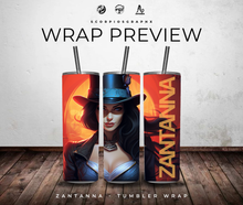 Load image into Gallery viewer, Zantanna PNG | Sublimation | Tumbler Wrap Design | Digital Download
