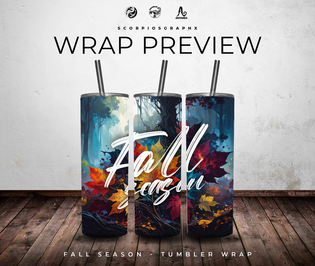 Fall Season Tumbler Wrap