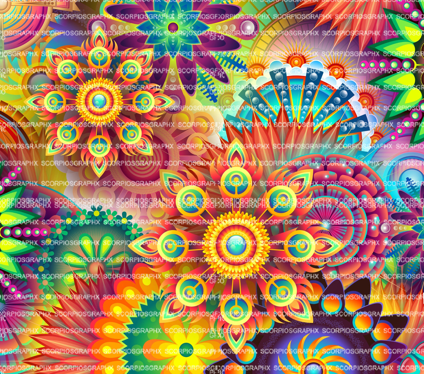 Flower Abstract PNG | Sublimation | Tumbler Wrap Design | Digital Download