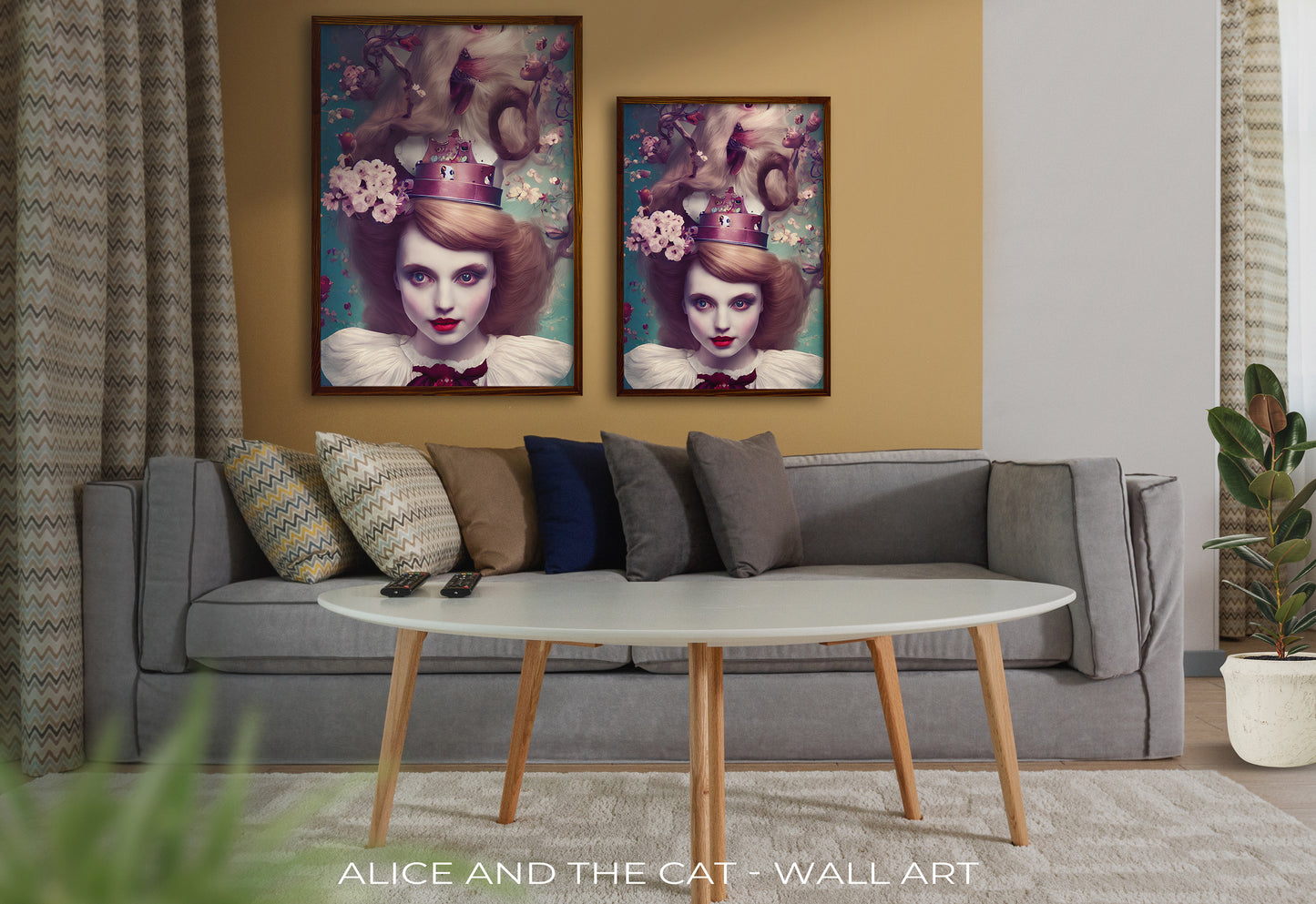 Alice and the Cat - AI ART